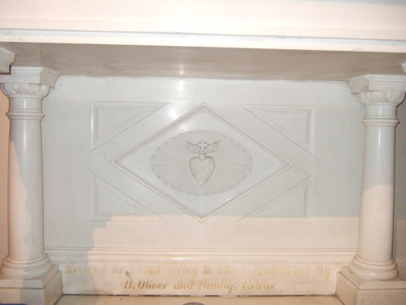 M12, Detail - Side Altar, Jesus (Sacred Heart) Base
